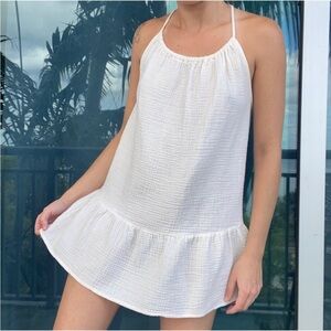 Xhilaration Cream Cotton Mini Dress M